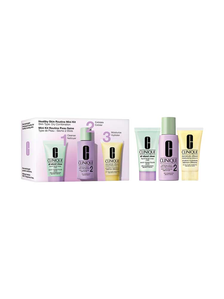 Clinique Mini Kit Routine Peau Saine Mixte à Sèche